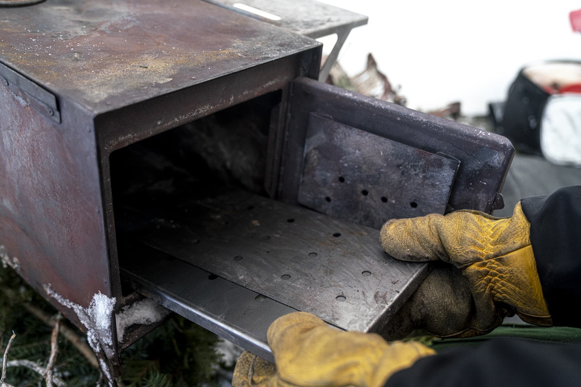 False Bottom for wood stove